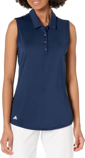 adidas Women's Ultimate365 Solid Sleeveless Golf Polo Shirt