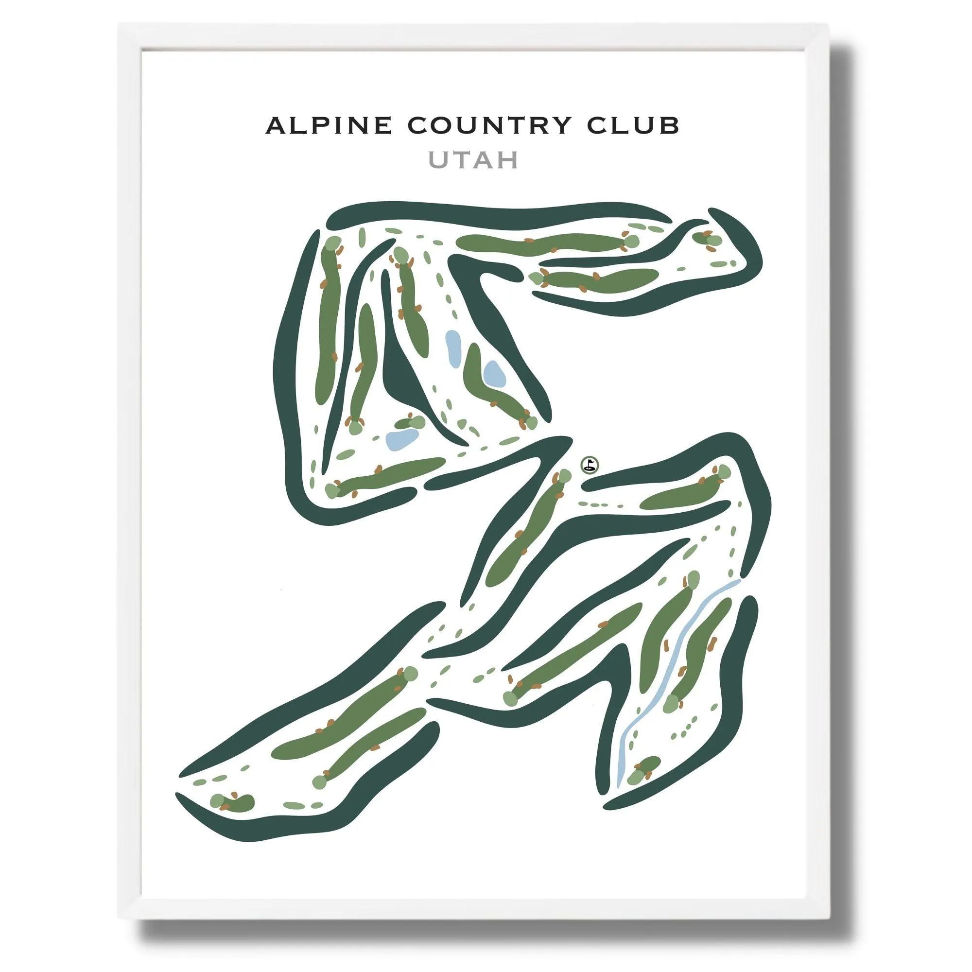 Alpine Country Club, Highland Utah - Printed Golf Courses