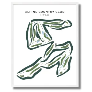 Alpine Country Club, Highland Utah - Printed Golf Courses