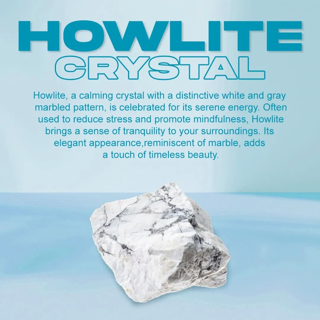 Anxiety Free Combo (Opalite Mesh Weave Crystal Pendant   Howlite Bracelet)