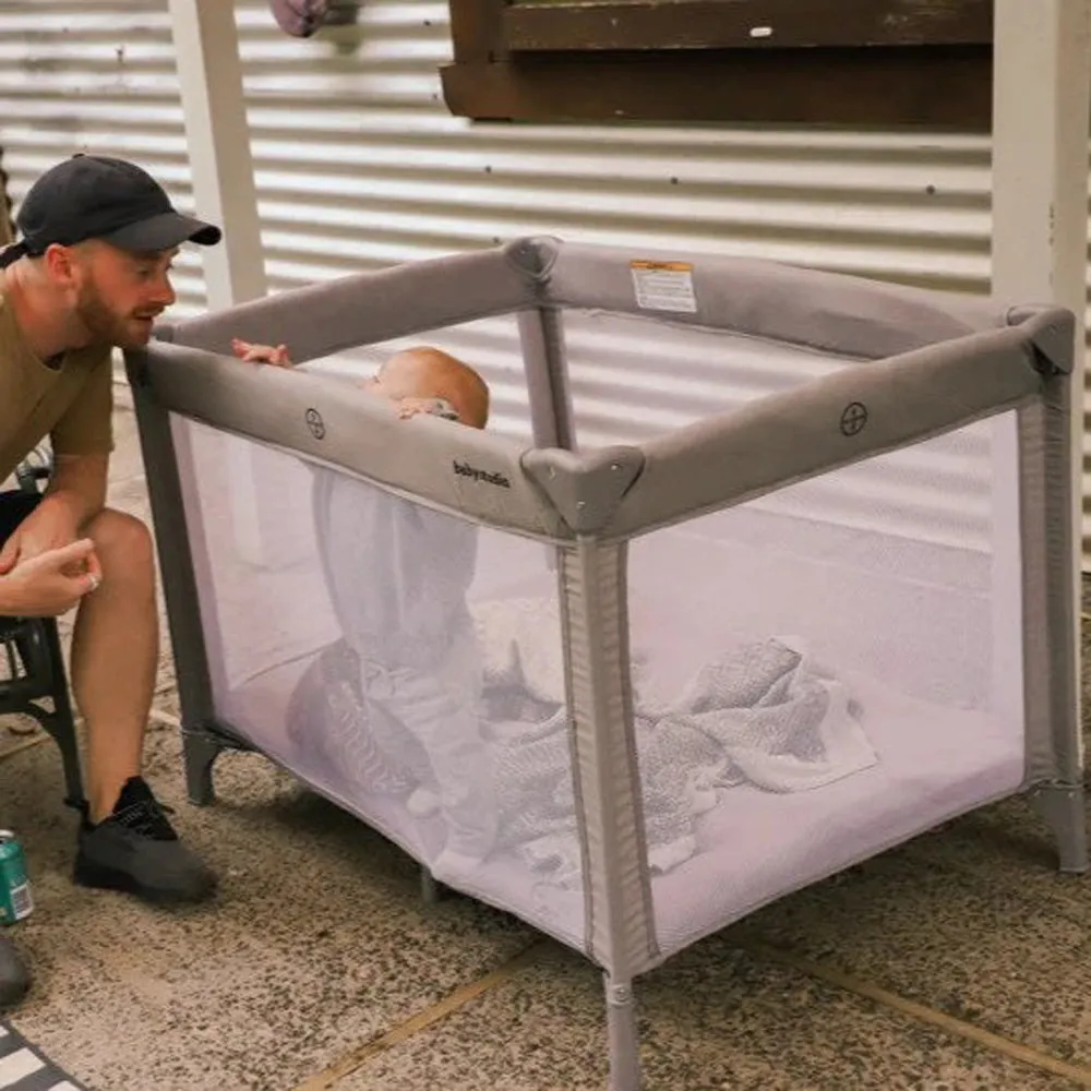 Baby Studio Standard Portacot Grey