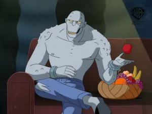 Batman The Animated Series Original Production Cel on Original Background: Killer Croc