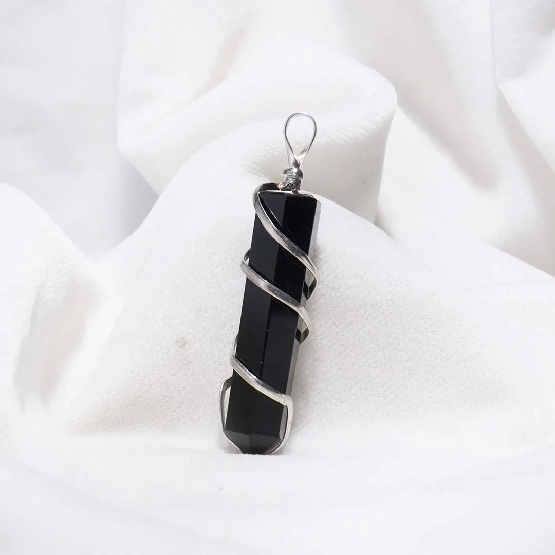 Black Obsidian Pendant (Without Chain)
