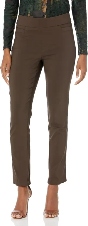 Briggs New York Women's Super Stretch Millennium Welt Pocket Pull on Career Pant (Average & Short & Tall Length)