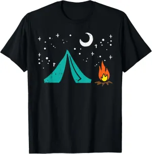 Camping Tent Campire Camper Boys Girls Kids Men Women T-Shirt