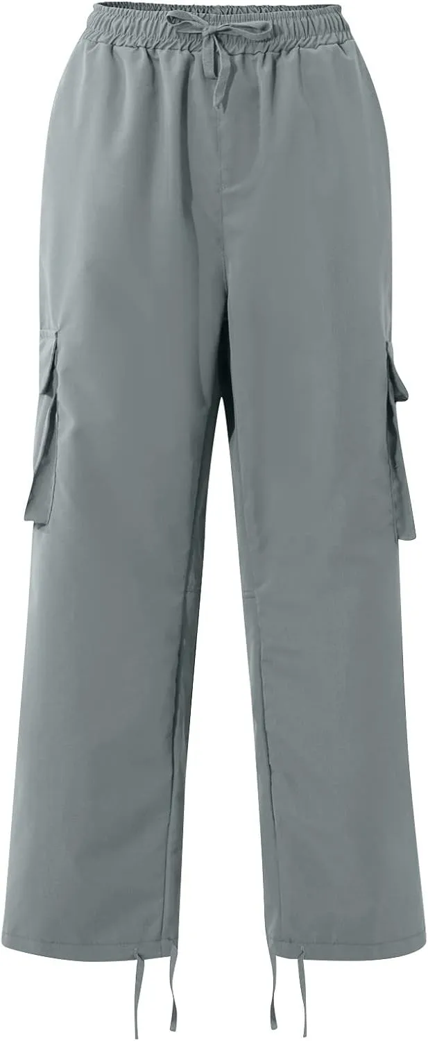 Cargo Work Pants for Men Elastic Waist Hiking Pants Plus Size Athletic Joggers with Multi Pockets Outdoor Tactical Pant