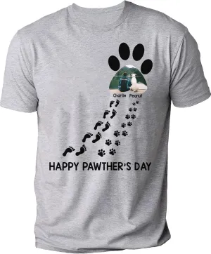 Custom Dog Dad T-Shirt, Best Dog Dad Ever Shirt, Gifts Idea for Fatherday, Grandpa, Husband, Papaw, Custom Photo, Birthday