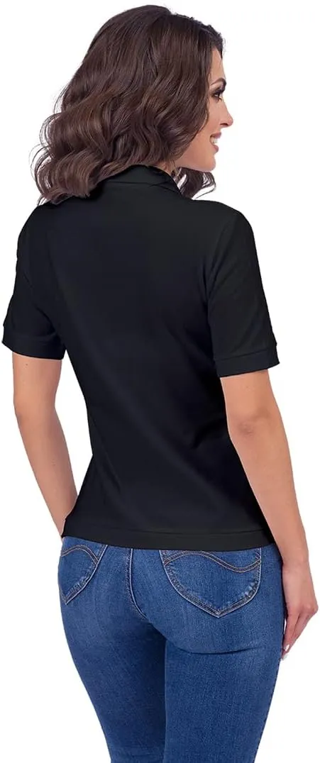 Embroidered Text | Custom Personalized Polo Shirt for Men & Women, Short Sleeve Sports Golf Tennis T-Shirt