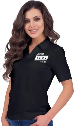 Embroidered Text | Custom Personalized Polo Shirt for Men & Women, Short Sleeve Sports Golf Tennis T-Shirt