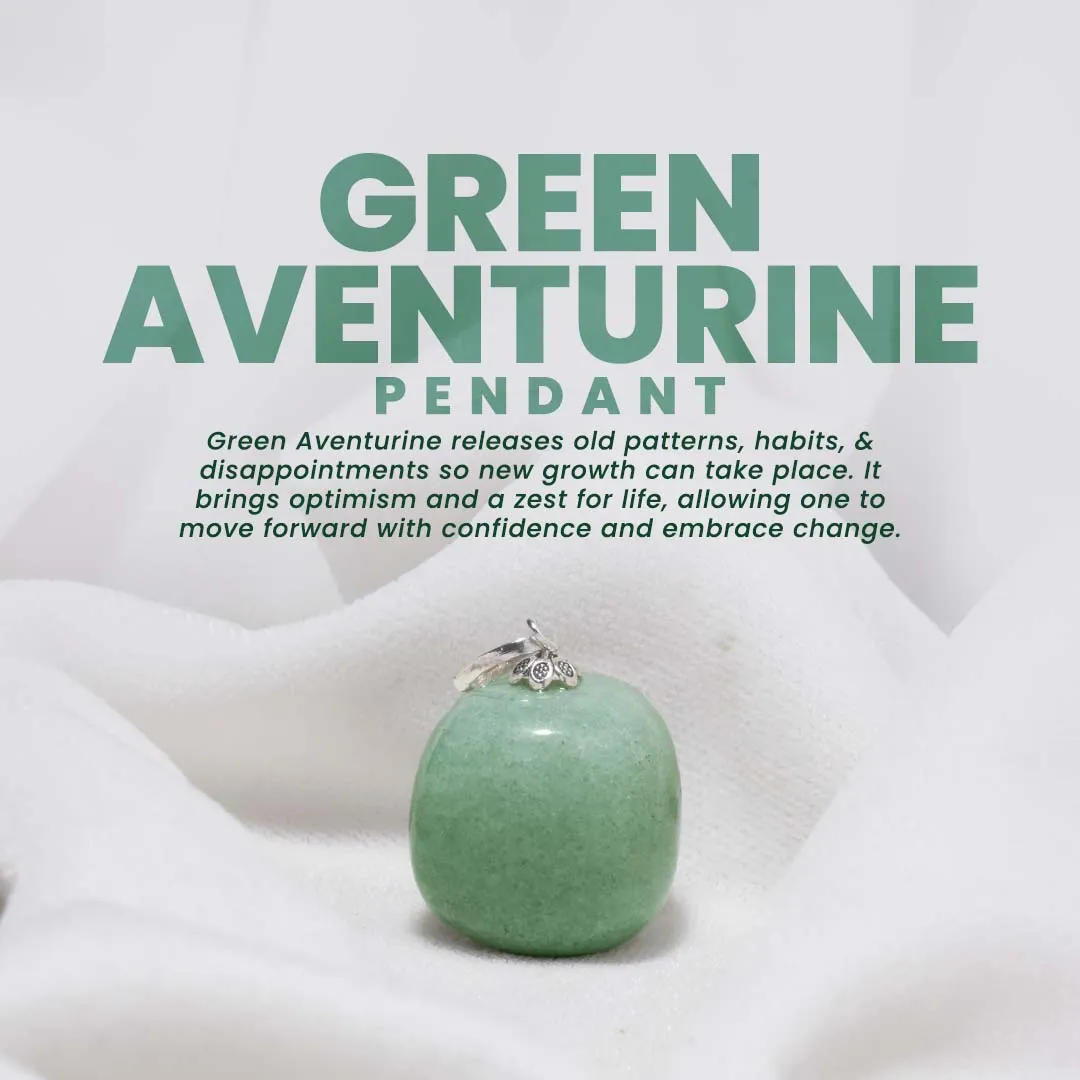 Green Aventurine Pendant (Without Chain)