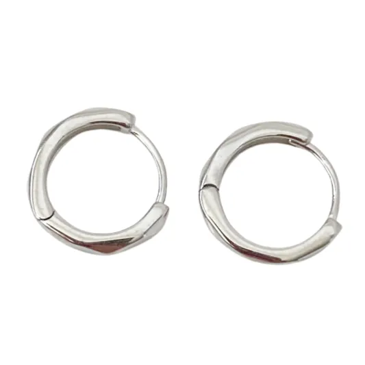 Isla Silver Huggie Earrings