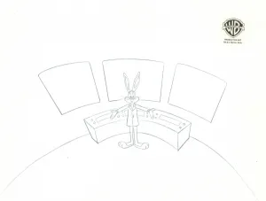 Looney Tunes Original Production Drawing Bugs Bunny