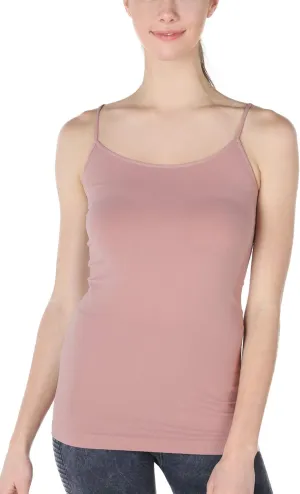 NIKIBIKI Women Seamless Basic Camisole, Made in U.S.A, One Size