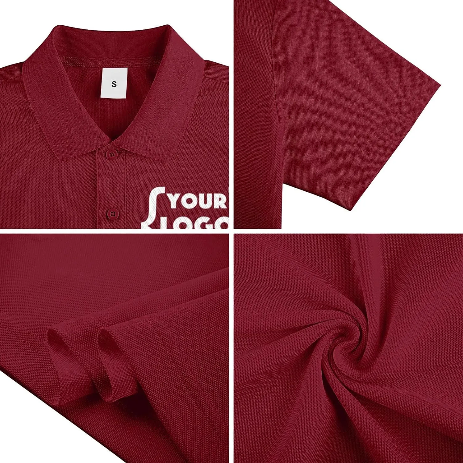 Xiovio Customize Custom Men's Polo Shirts Golf Jersey Tees | FrontBack Print, Embroidery Personalized with Text & Logo