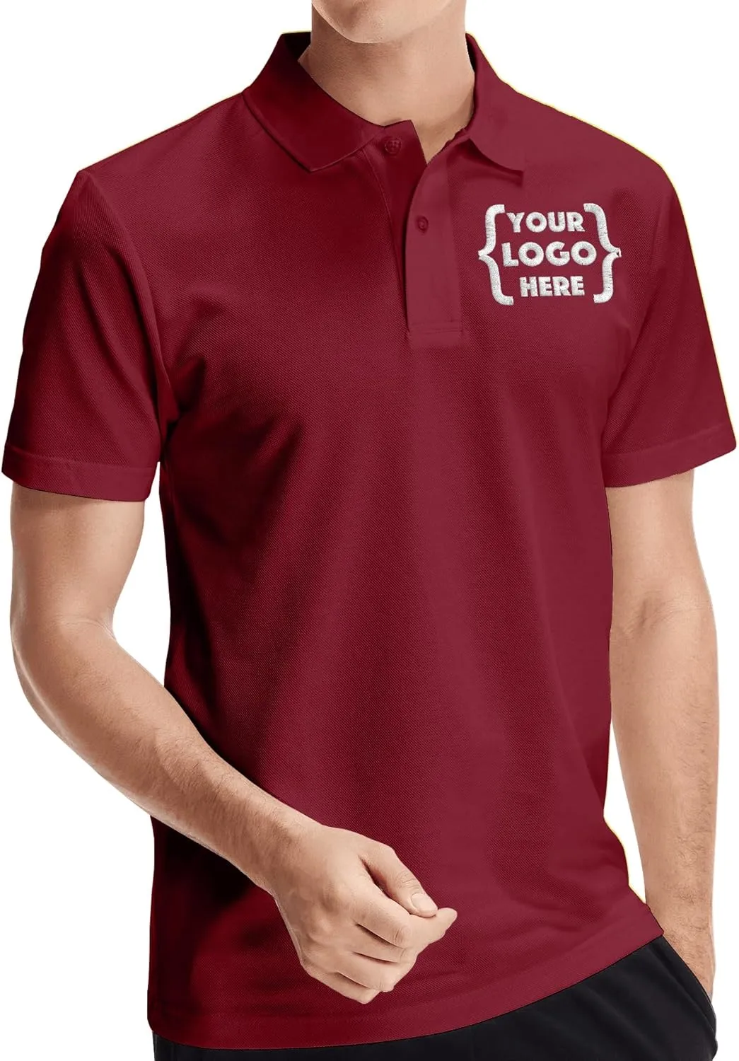 Xiovio Customize Custom Men's Polo Shirts Golf Jersey Tees | FrontBack Print, Embroidery Personalized with Text & Logo