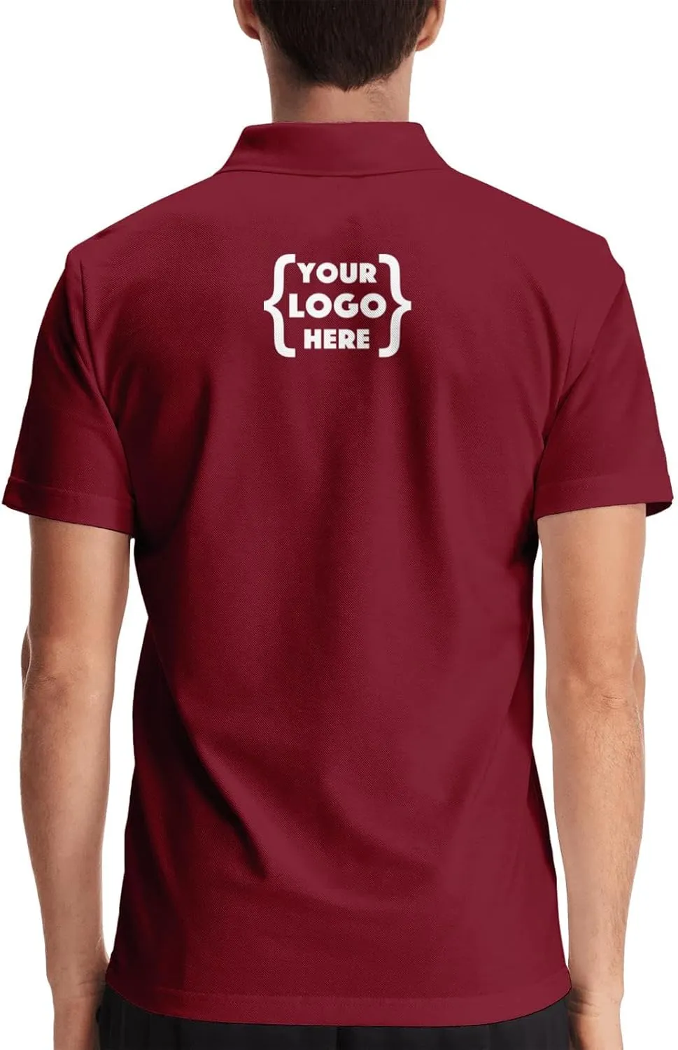 Xiovio Customize Custom Men's Polo Shirts Golf Jersey Tees | FrontBack Print, Embroidery Personalized with Text & Logo