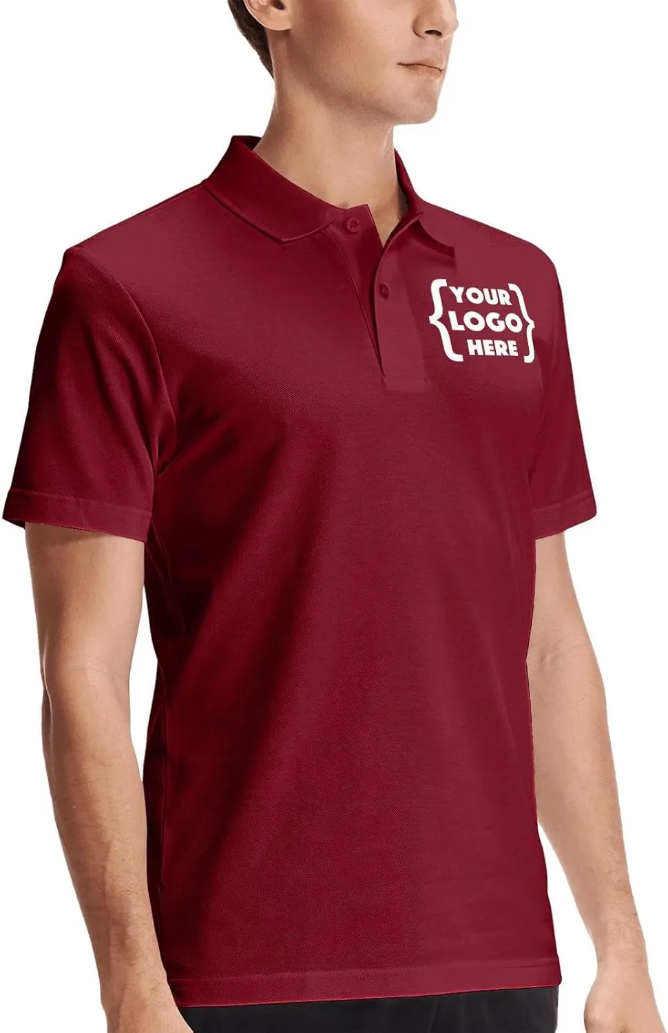 Xiovio Customize Custom Men's Polo Shirts Golf Jersey Tees | FrontBack Print, Embroidery Personalized with Text & Logo